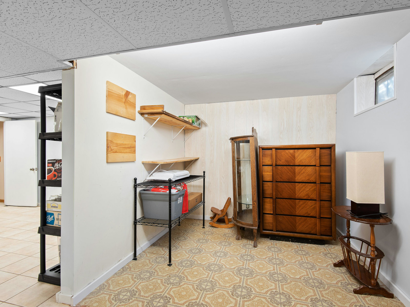 Custom Decks & Patios Basement Storage