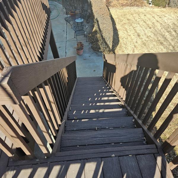 2025.04.30 Stairs, Deck, and Patio. Before 1